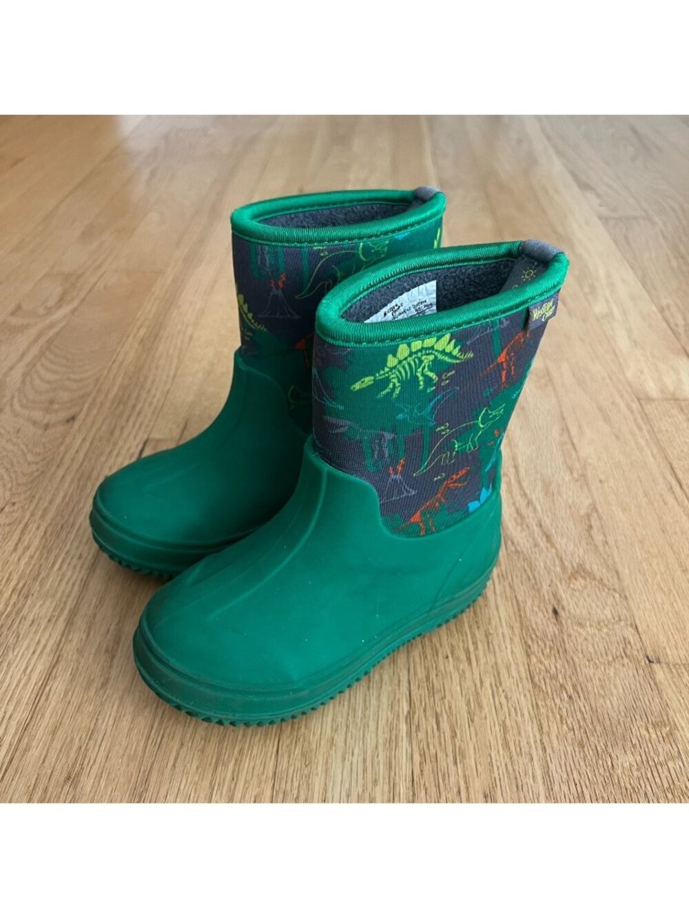 Western Chief Freestyle Neoprene Cold Weather Boots Green Dino Youth Size 10